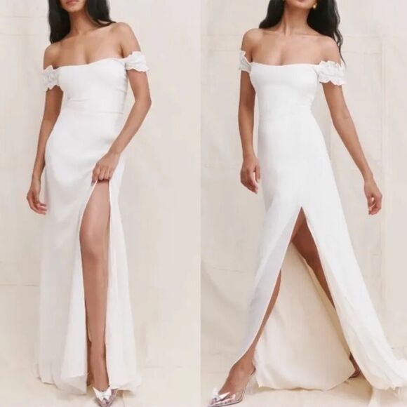 Reformation Gimlet Dress in Ivory Size 2 - Picture 1 of 11
